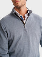 JERSEY FINO AZUL MANGA LARGA REGULAR FIT MR. AZUL