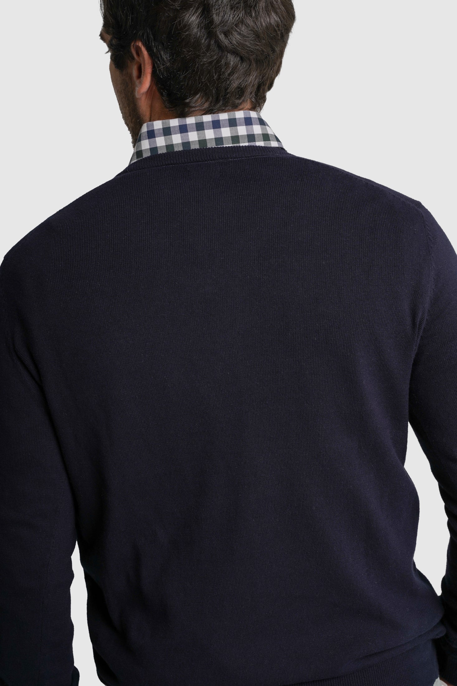 PULLOVER CAXEMIRA REGULAR FIT AZUL LISO MR. BLUE