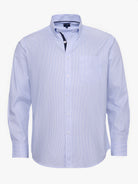 CAMISA ALGODÃO AZUL MANGA COMPRIDA REGULAR FIT MR. BLUE