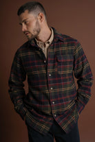 SOBRECAMISA LÃ REGULAR FIT AZUL QUADRADA MR. BLUE
