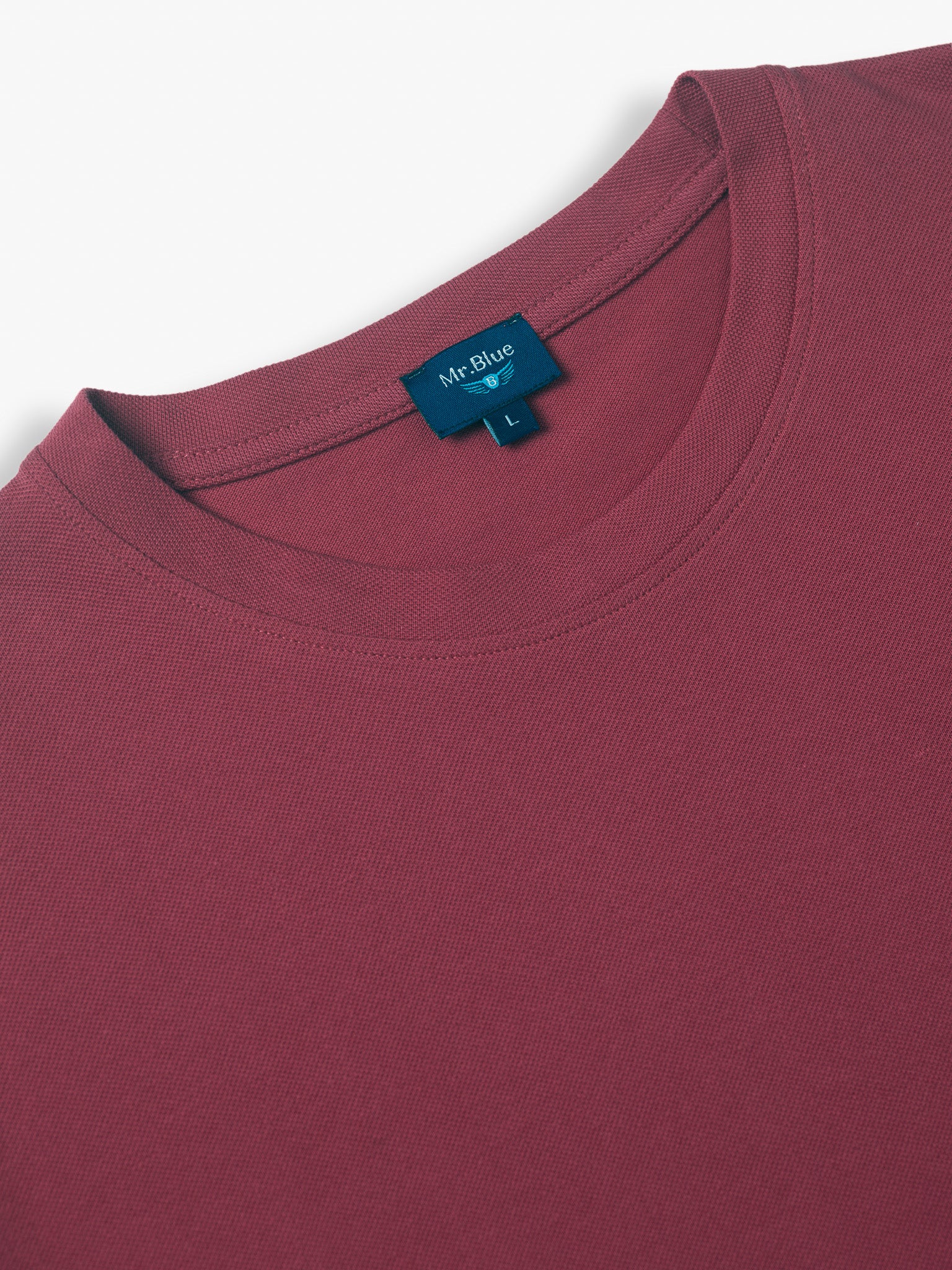 T-SHIRT PIQUET VERMELHA MANGA CURTA REGULAR FIT MR. BLUE