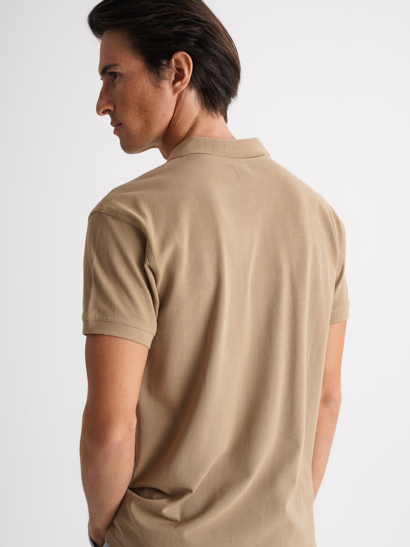 Polo Regular Fit Piquet Beige Mr. Blue