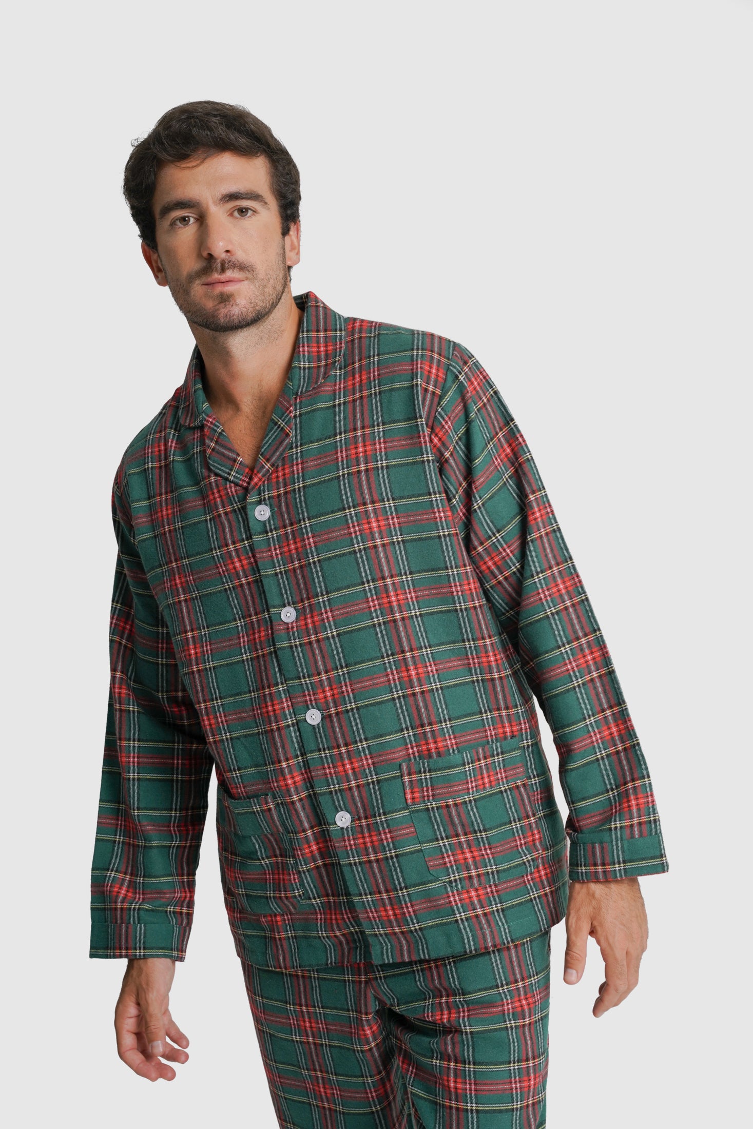 PIJAMA ALGODÃO CLASSIC FIT BORDEAUX QUADRADO MR. BLUE