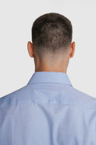 CAMISA ALGODÃO SLIM FIT AZUL LISA MR. BLUE