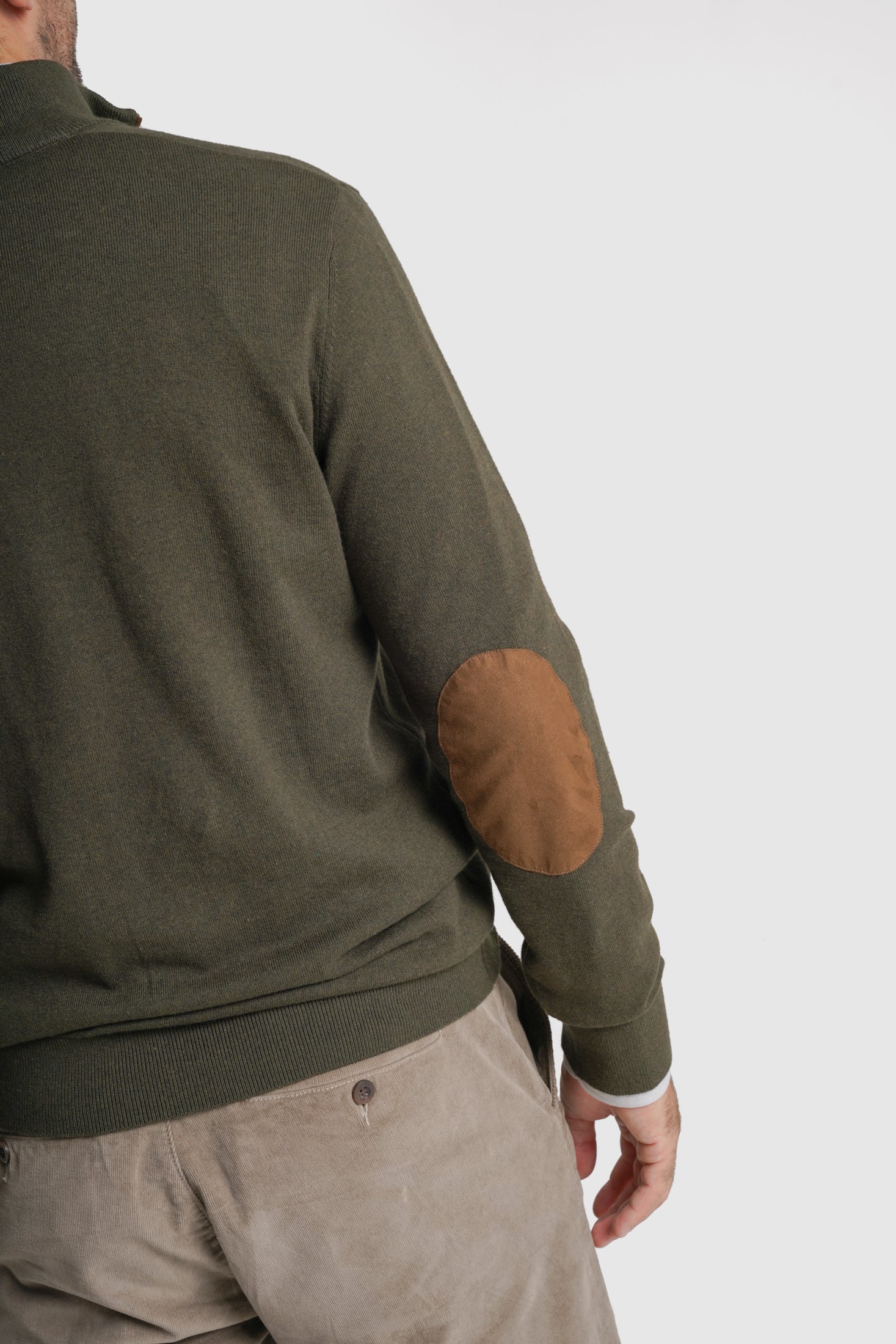 PULLOVER LÃ REGULAR FIT VERDE LISO MR. BLUE