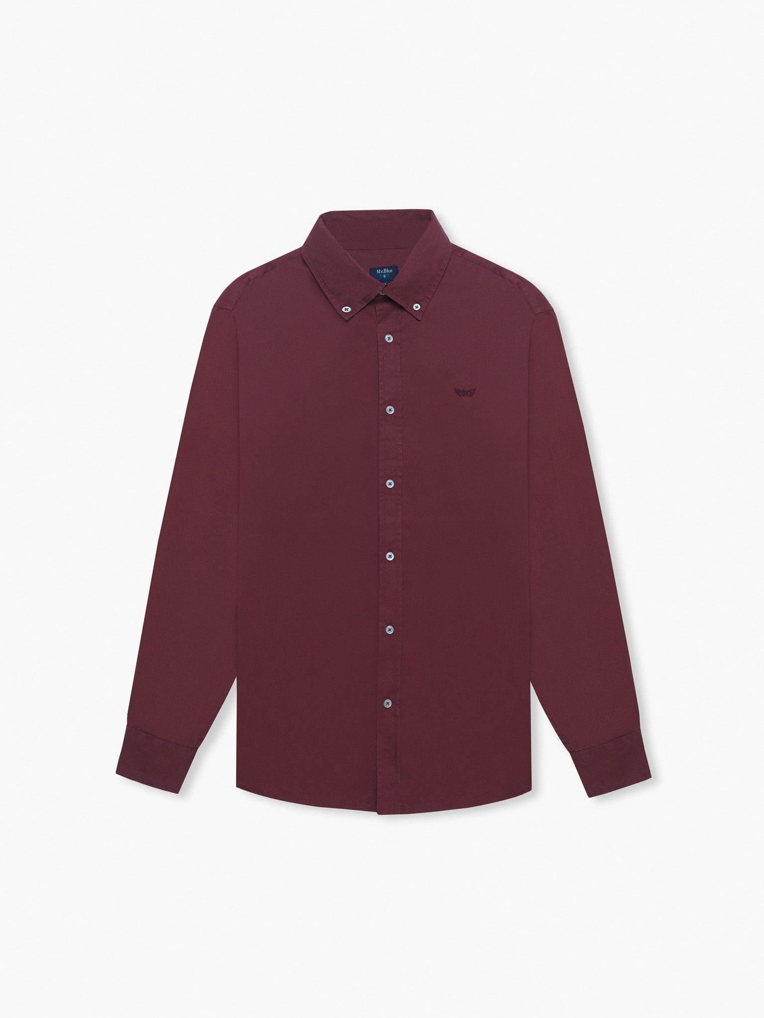 PINK LONG SLEEVE REGULAR FIT MR SHIRT. BLUE