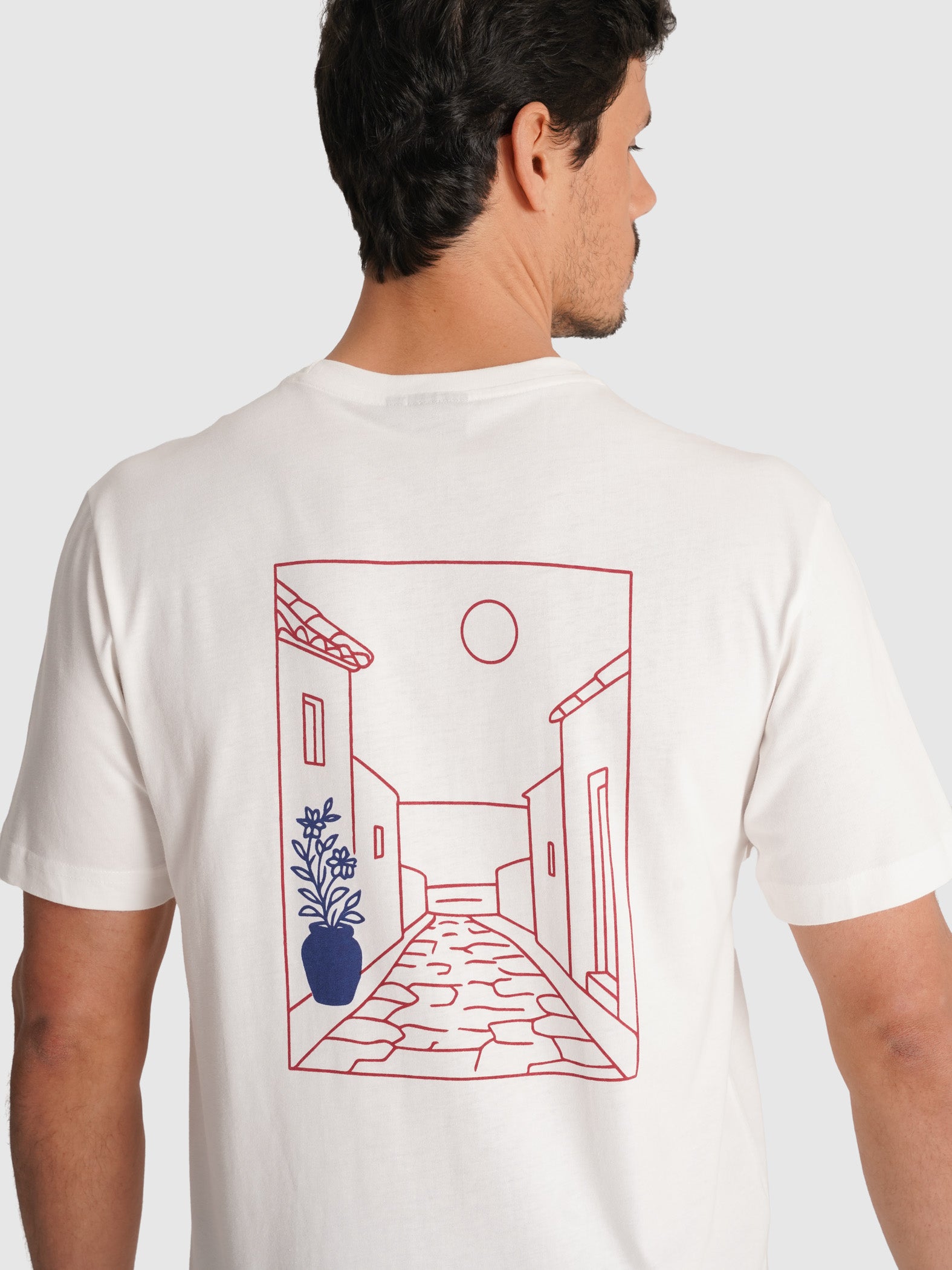 T-SHIRT CRU MANGA CURTA REGULAR FIT MR. BLUE