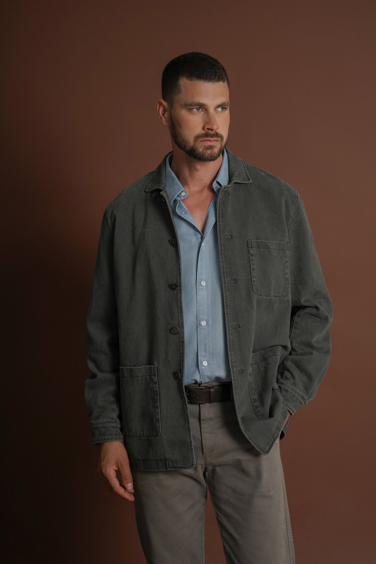 BLUSÃO ALGODÃO REGULAR FIT VERDE LISO MARK BELLUCCI