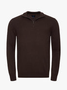 PULLOVER FINO CASTANHO COM COTOVELEIRA REGULAR FIT MR. BLUE