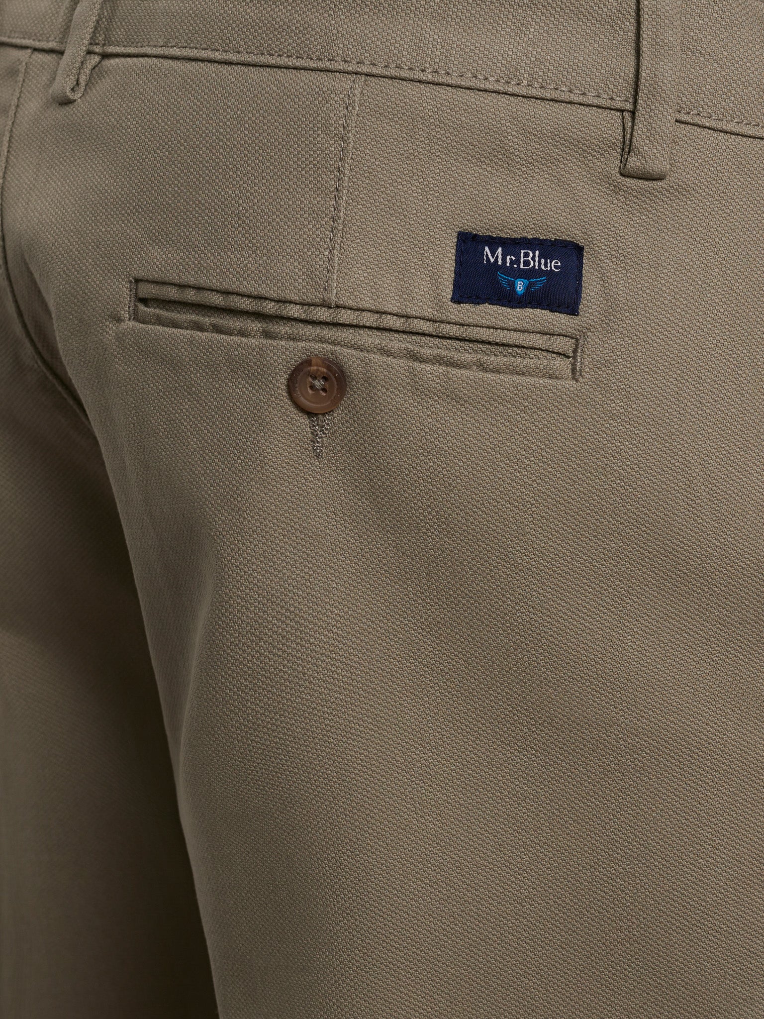 Calça Algodão Verdes Regular Fit Mr. Blue