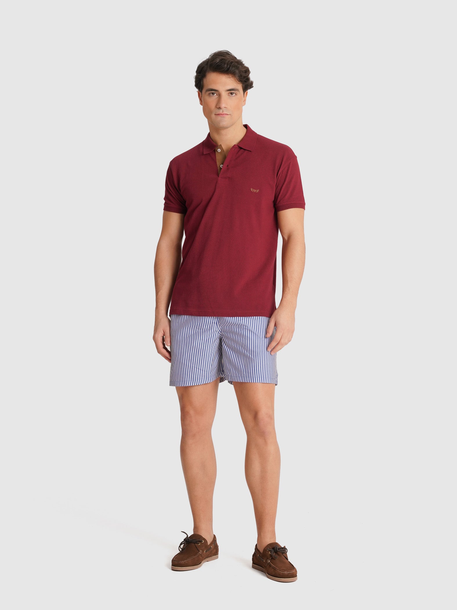 POLO PIQUET VERMELHO MANGA CURTA REGULAR FIT MR. BLUE