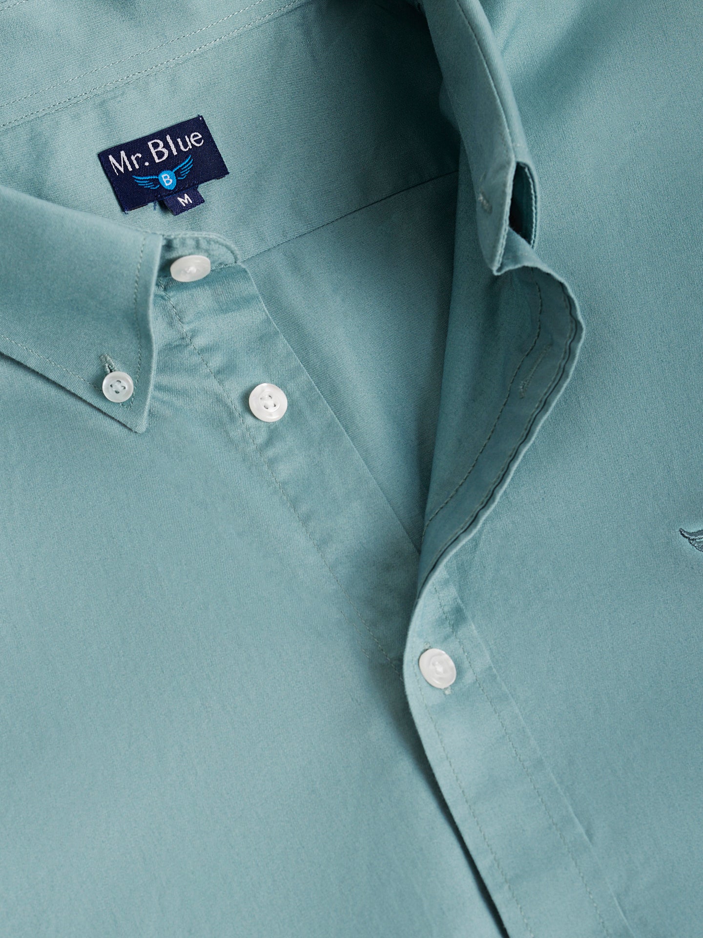 GREEN REGULAR FIT MR SHIRT. BLUE