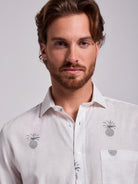 CAMISA LINHO VERDE MANGA CURTA REGULAR FIT MR. BLUE