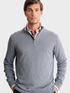 JERSEY FINO AZUL MANGA LARGA REGULAR FIT MR. AZUL