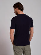 BLUE COTTON T-SHIRT SHORT SLEEVE REGULAR FIT MR. BLUE