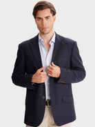BLAZER OUTROS REGULAR FIT AZUL LISO MR. BLUE