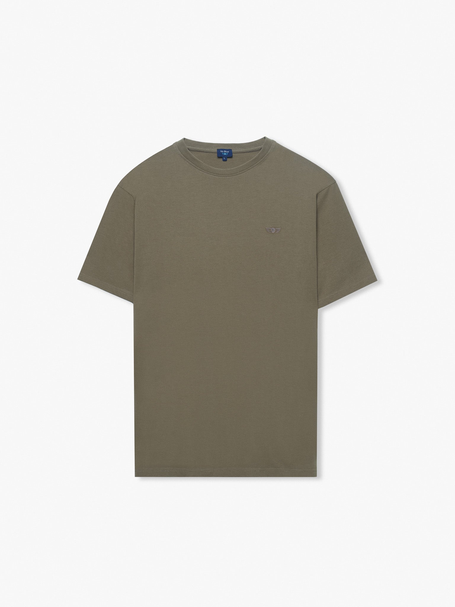 T-SHIRT CASTANHA MANGA CURTA REGULAR FIT MR. BLUE