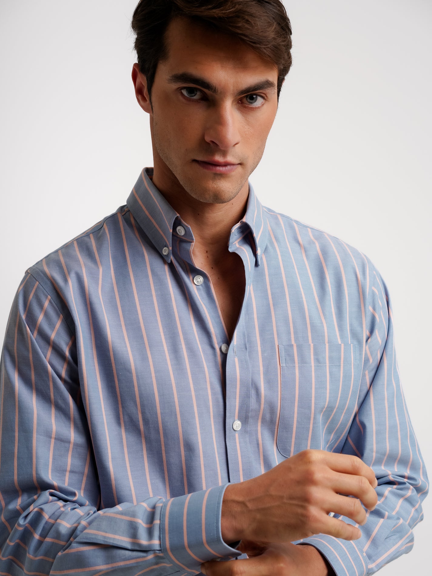 Camisa Regular Fit Oxford Azul Mr. Blue