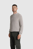 PULLOVER ALGODÃO REGULAR FIT CRU LISO MR. BLUE