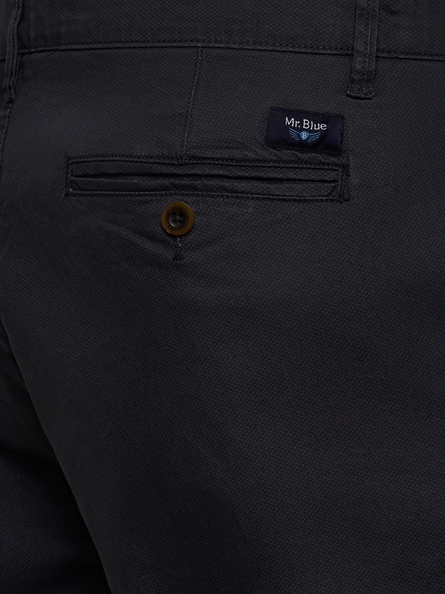 Pantalón chino azul de corte slim de Mr. Blue