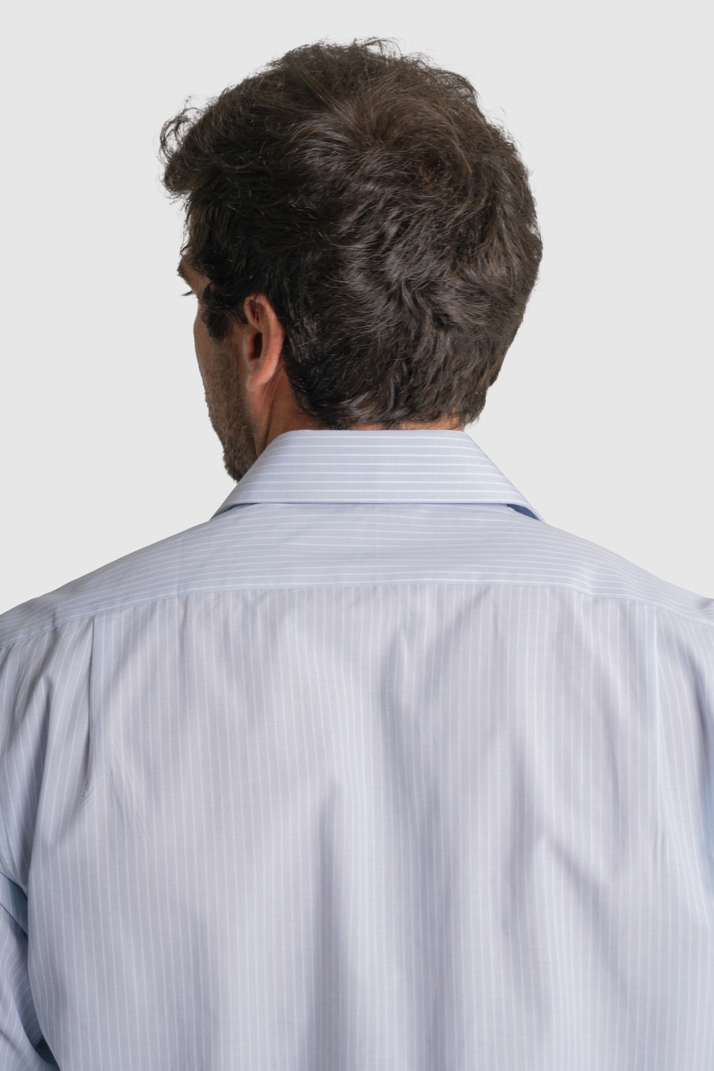 CAMISA ALGODÃO CLASSIC FIT AZUL RISCAS MR. BLUE