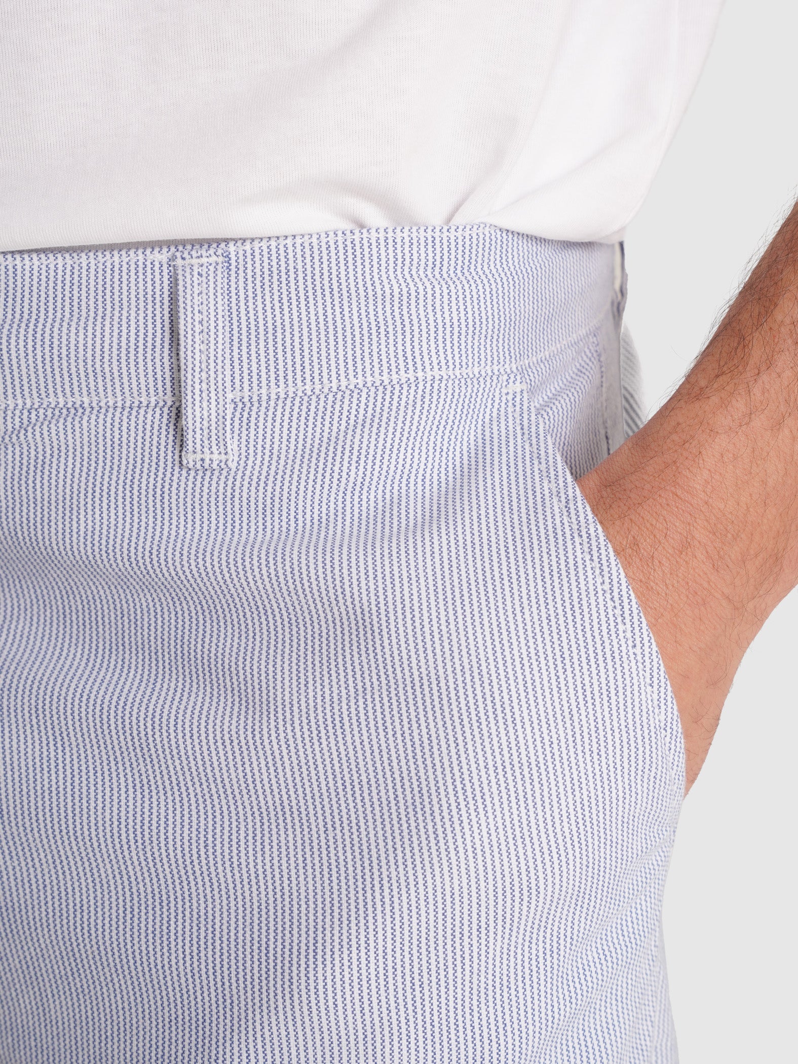 BERMUDA OXFORD AZUIS REGULAR FIT MR. BLUE