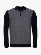 JERSEY FINO AZUL MANGA LARGA REGULAR FIT MR. AZUL