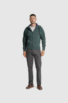 HOODIE ALGODÃO REGULAR FIT VERDE LISO MR. BLUE
