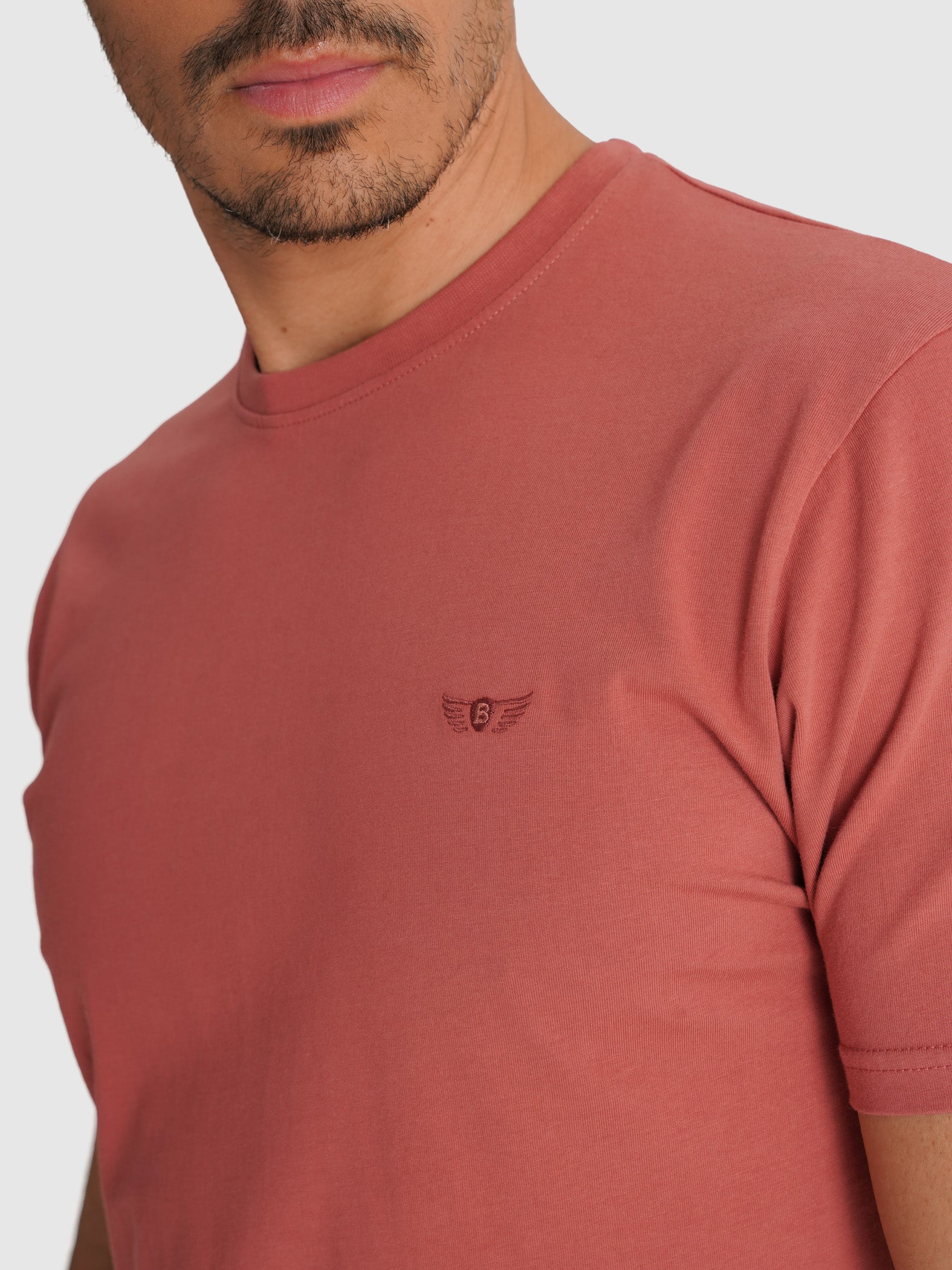 T-SHIRT ROSA MANGA CURTA REGULAR FIT MR. BLUE