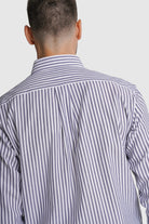CAMISA ALGODÃO REGULAR FIT AZUL RISCAS MR. BLUE
