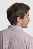 CAMISA ALGODÃO REGULAR FIT BRANCA RISCAS MR. BLUE