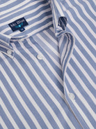 Camisa Algodão Azul Manga Comprida Regular Fit Mr. Blue