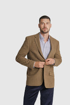 BLAZER LÃ REGULAR FIT AMARELO LISO MR. BLUE