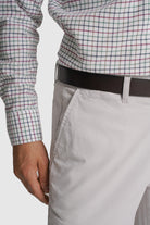 CALÇAS ALGODÃO SLIM FIT BEGES LISAS MR. BLUE