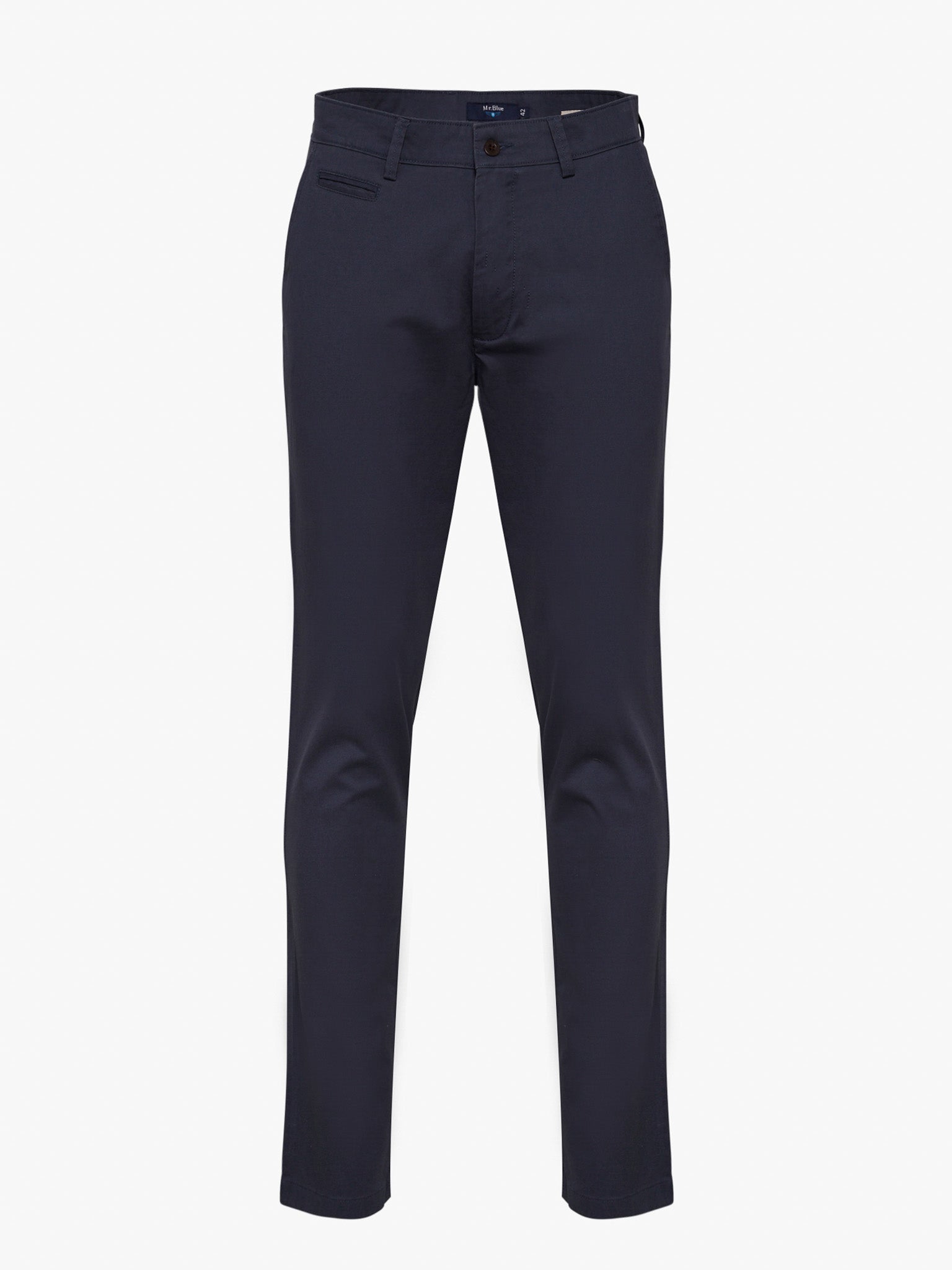 Calça Algodão Azuis Regular Fit Mr. Blue