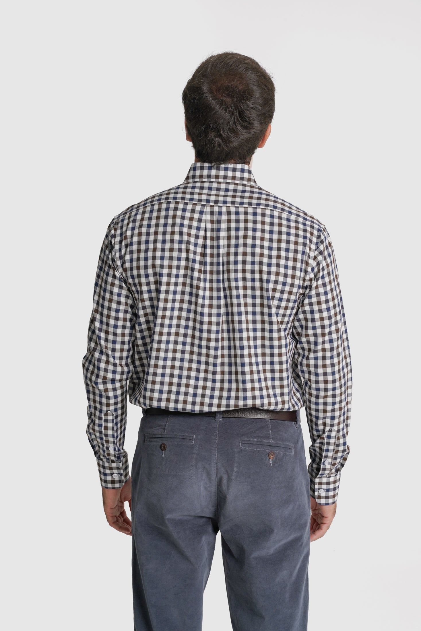 CAMISA ALGODÃO REGULAR FIT AZUL QUADRADA MR. BLUE