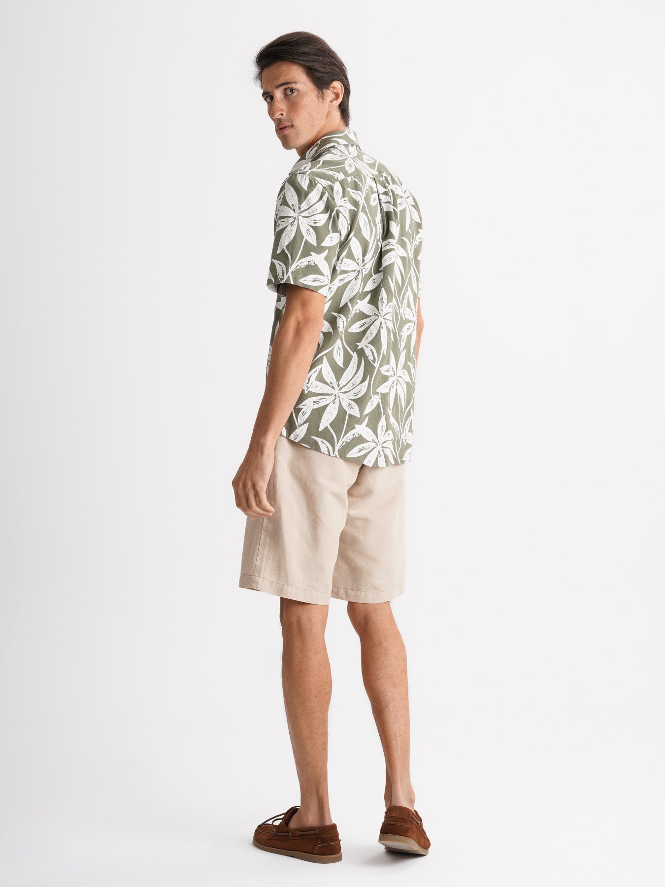 Regular Fit Gray Linen Shirt Mr. Blue