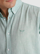 CAMISA VERDE MANGA COMPRIDA REGULAR FIT MR. BLUE