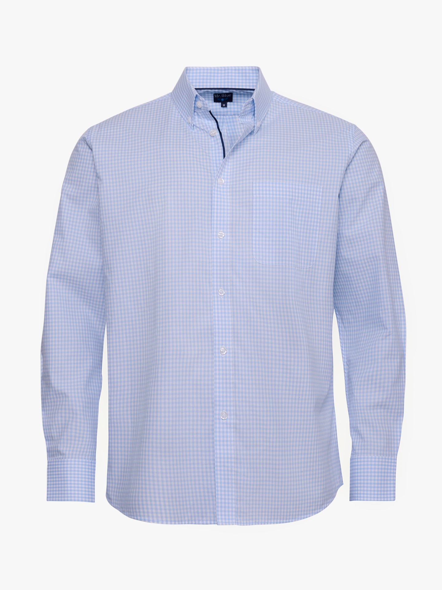 CAMISA ALGODÓN AZUL MANGA LARGA REGULAR FIT MR. AZUL