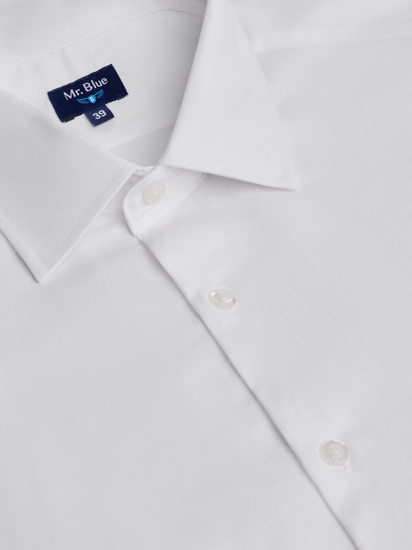 CAMISA BRANCA CLASSIC FIT MR. BLUE