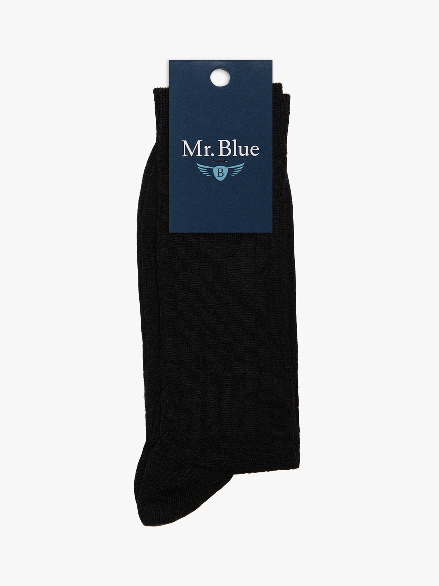 MEIAS LÃ REGULAR FIT CINZENTAS LISAS MR. BLUE