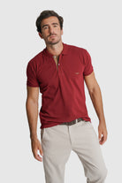 POLO ALGODÃO REGULAR FIT BORDEAUX LISO MR. BLUE