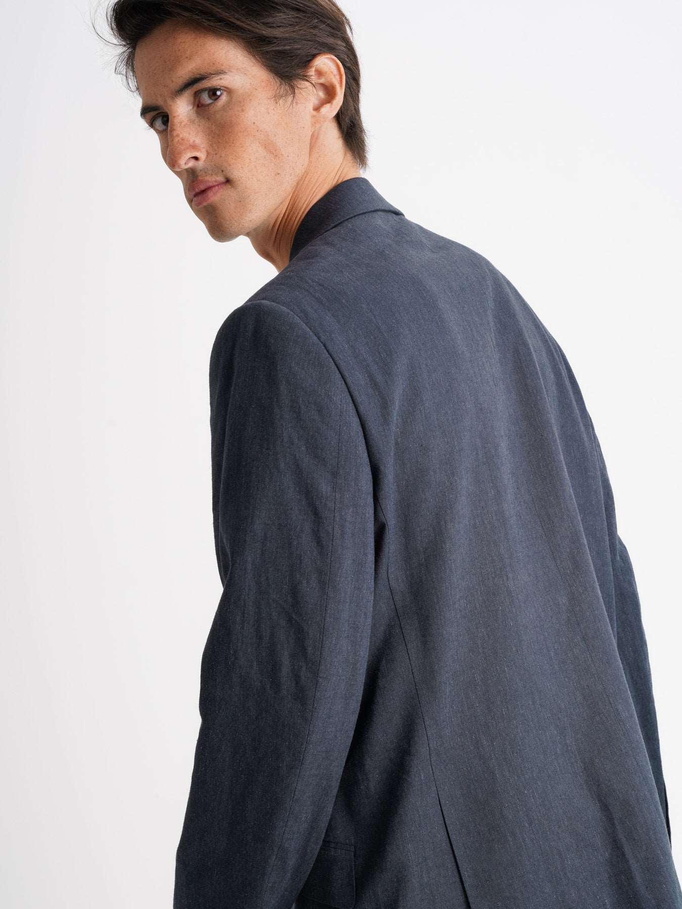 Mr. Blue Linen Blue Blazer