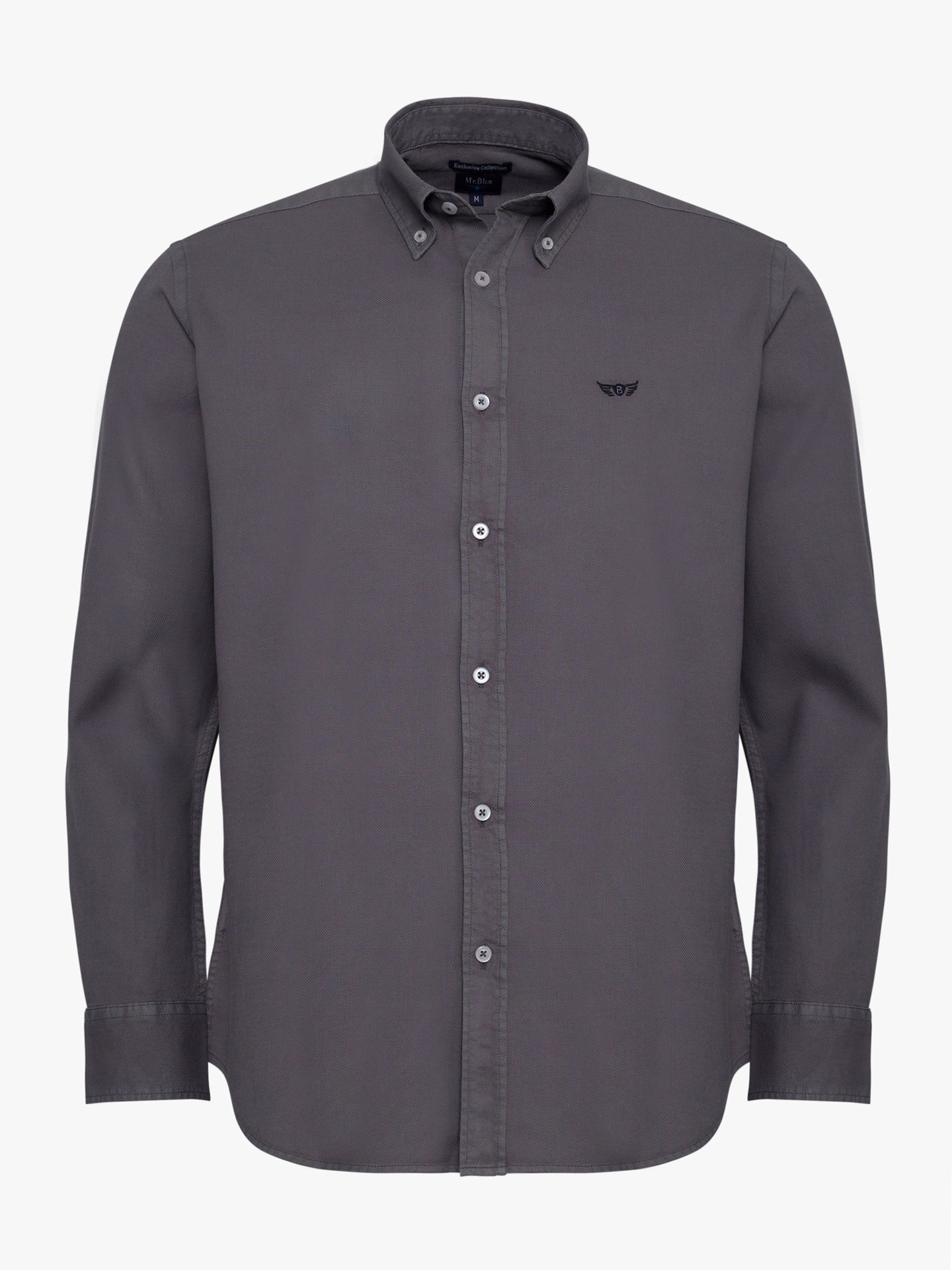 BLUE REGULAR FIT MR SHIRT. BLUE