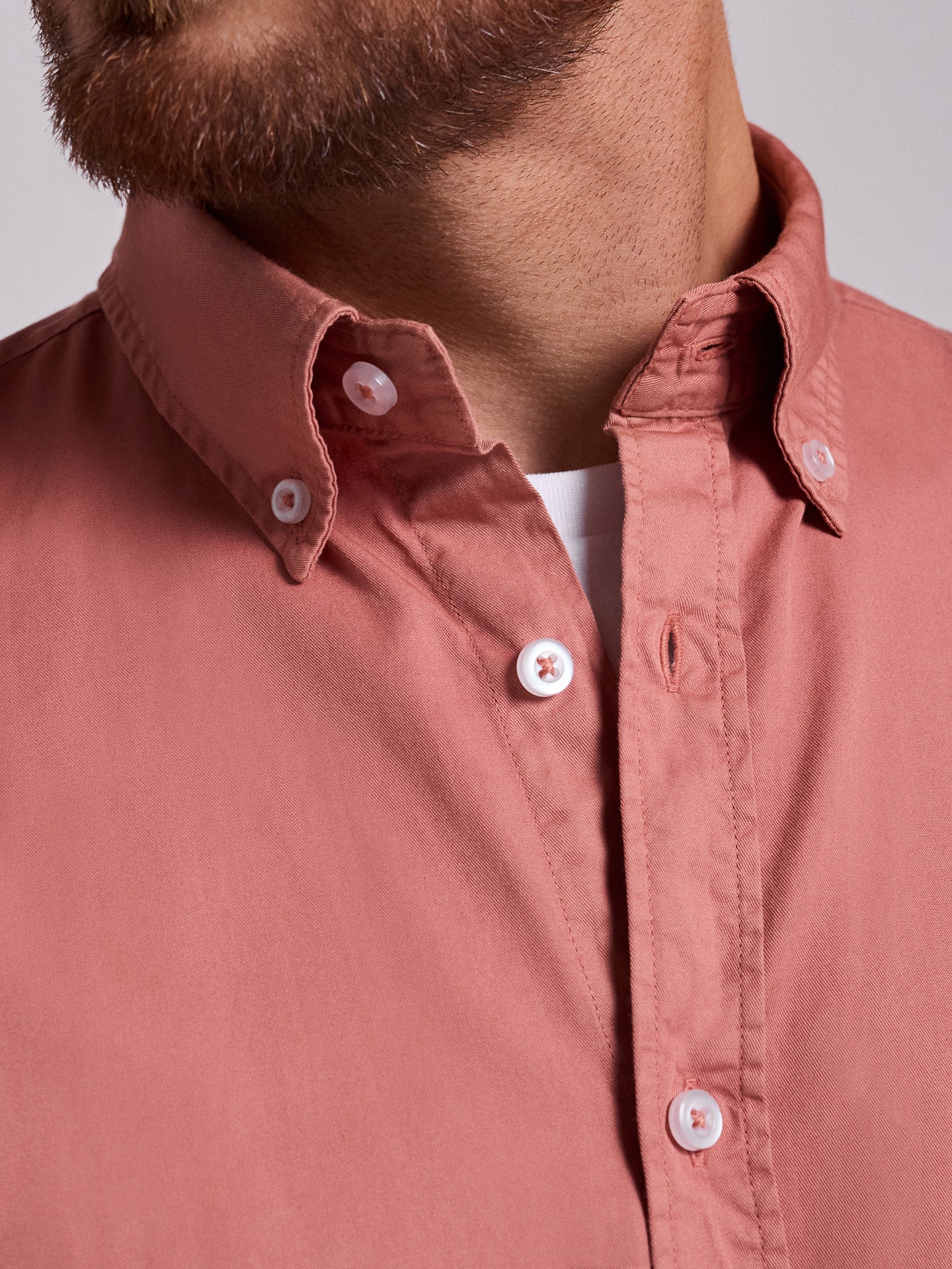 RED COTTON SHIRT LONG SLEEVE REGULAR FIT MR. BLUE