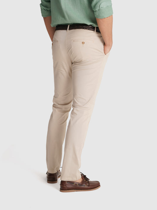 PANTALÓN REGULAR FIT BEIGE MARK BELLUCCI