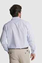 CAMISA ALGODÃO CLASSIC FIT AZUL RISCAS MR. BLUE