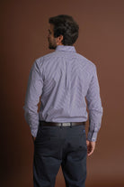 CAMISA ALGODÃO REGULAR FIT AZUL RISCAS MR. BLUE