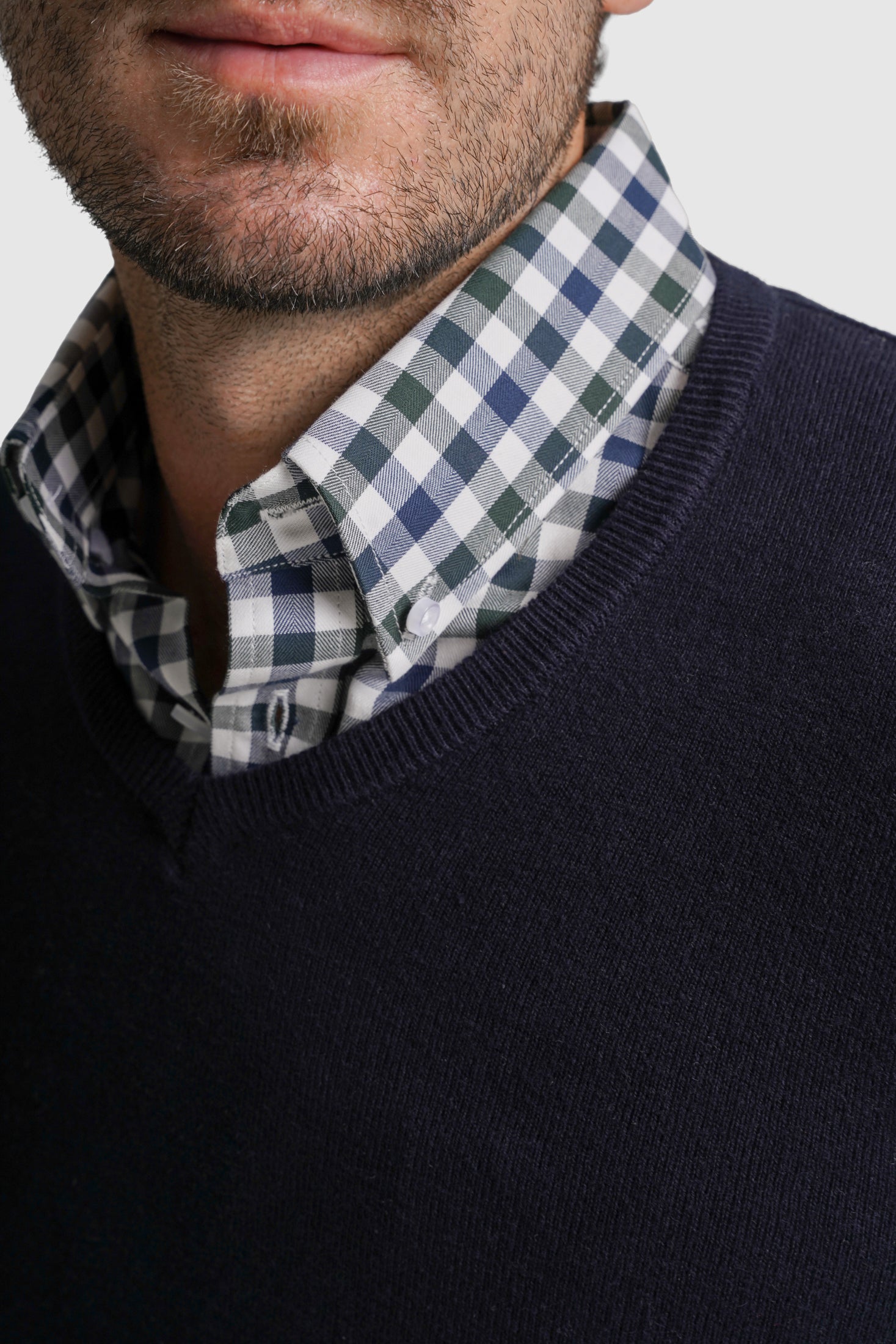 PULLOVER CAXEMIRA REGULAR FIT AZUL LISO MR. BLUE