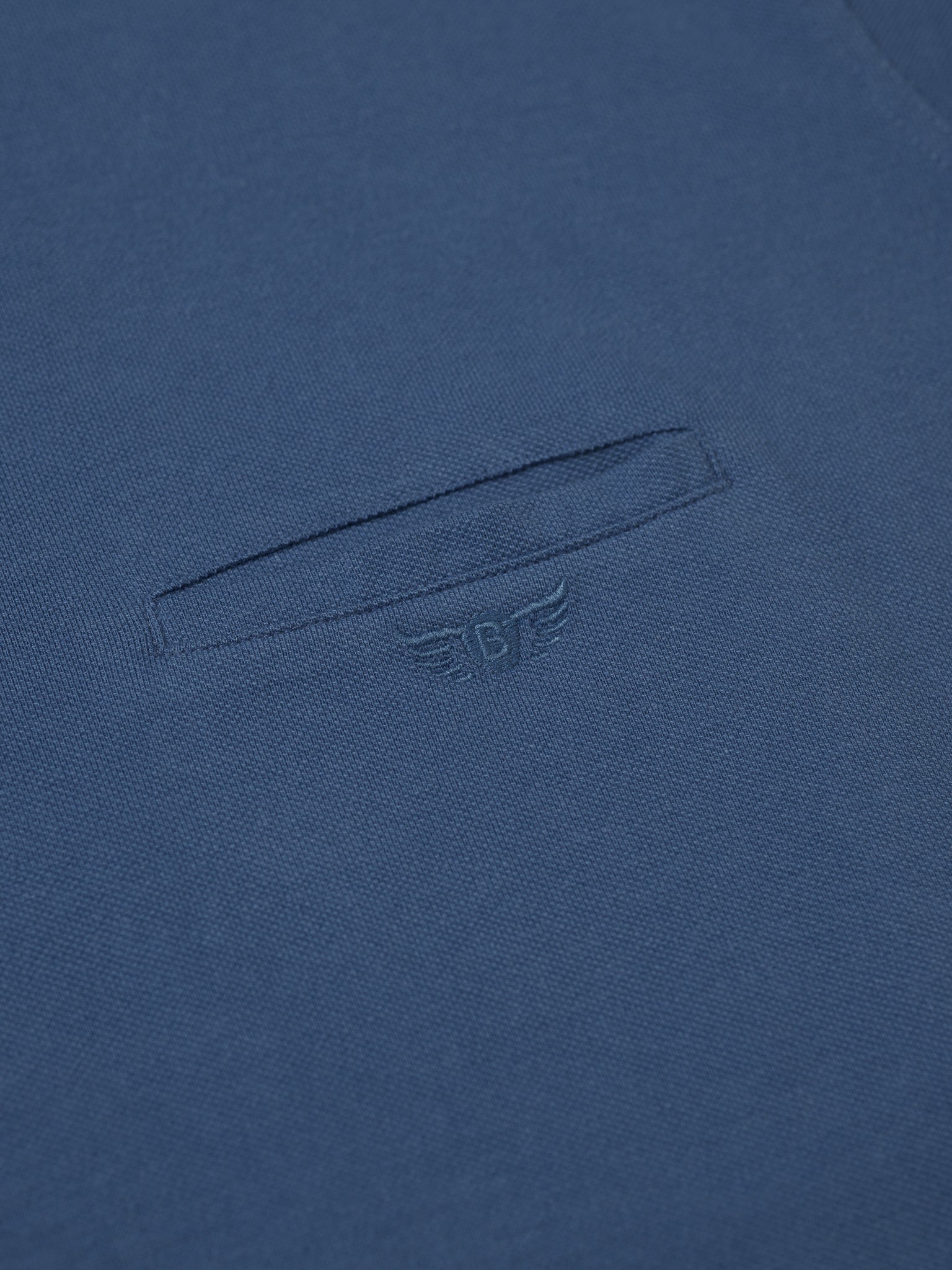 BLUE PIQUET POLO SHORT SLEEVE REGULAR FIT MR. BLUE